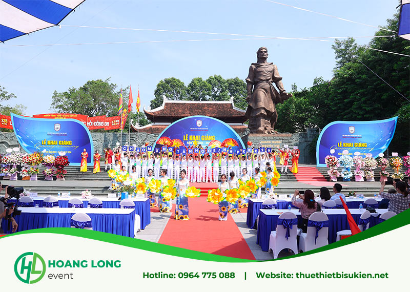 thiết bị tổ chức lễ khai giảng 